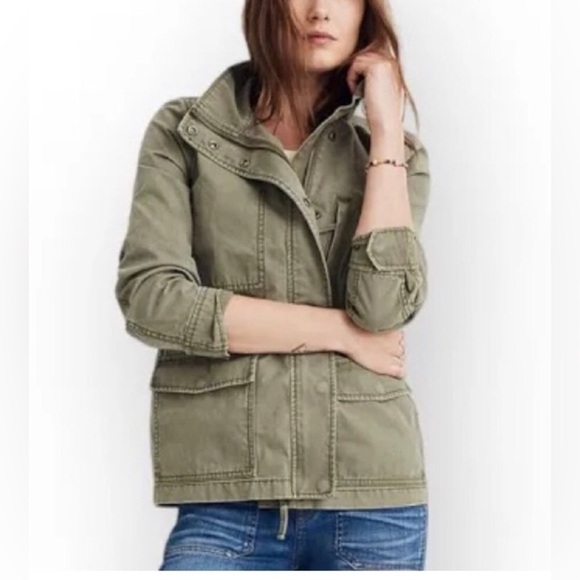 Madewell Jackets & Blazers - Madewell Foliage Green Surplus Jacket Utility Military Size XS
